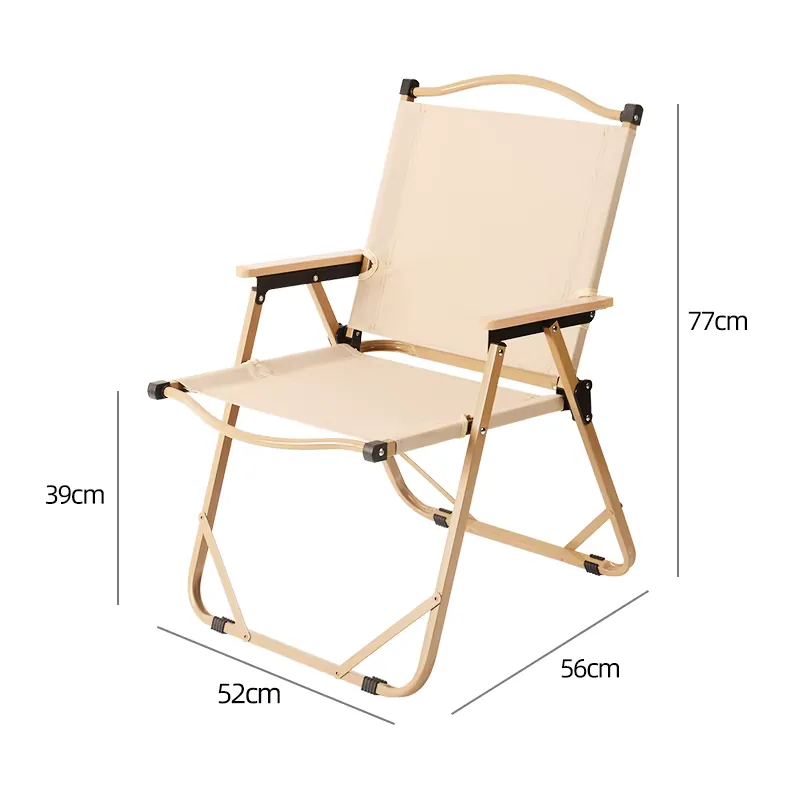 Wood-Arm Folding Camp Chair for sale in New Zealand at MC Bear