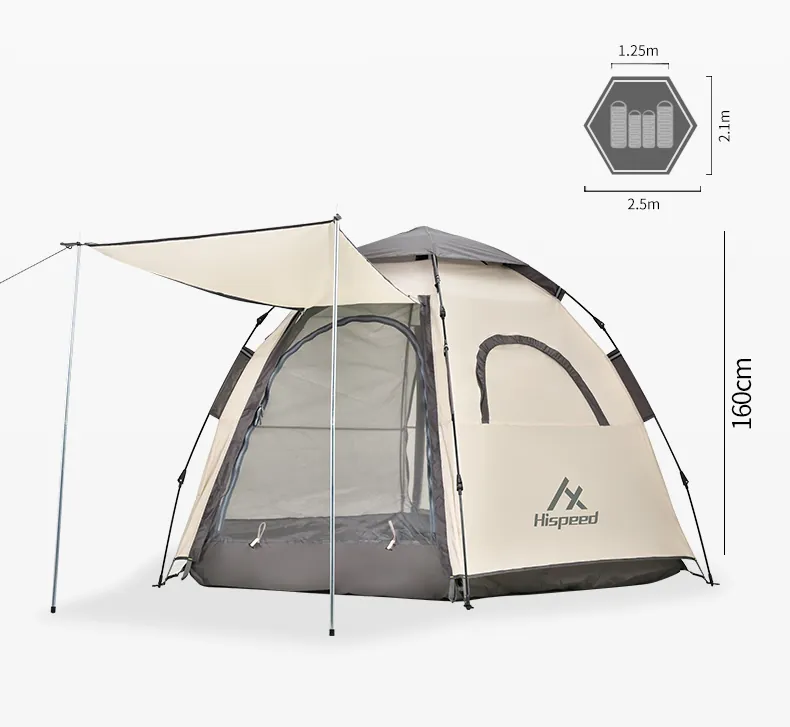 4-6 Person Double-Layer Hexagon Tent, camping gallery photo