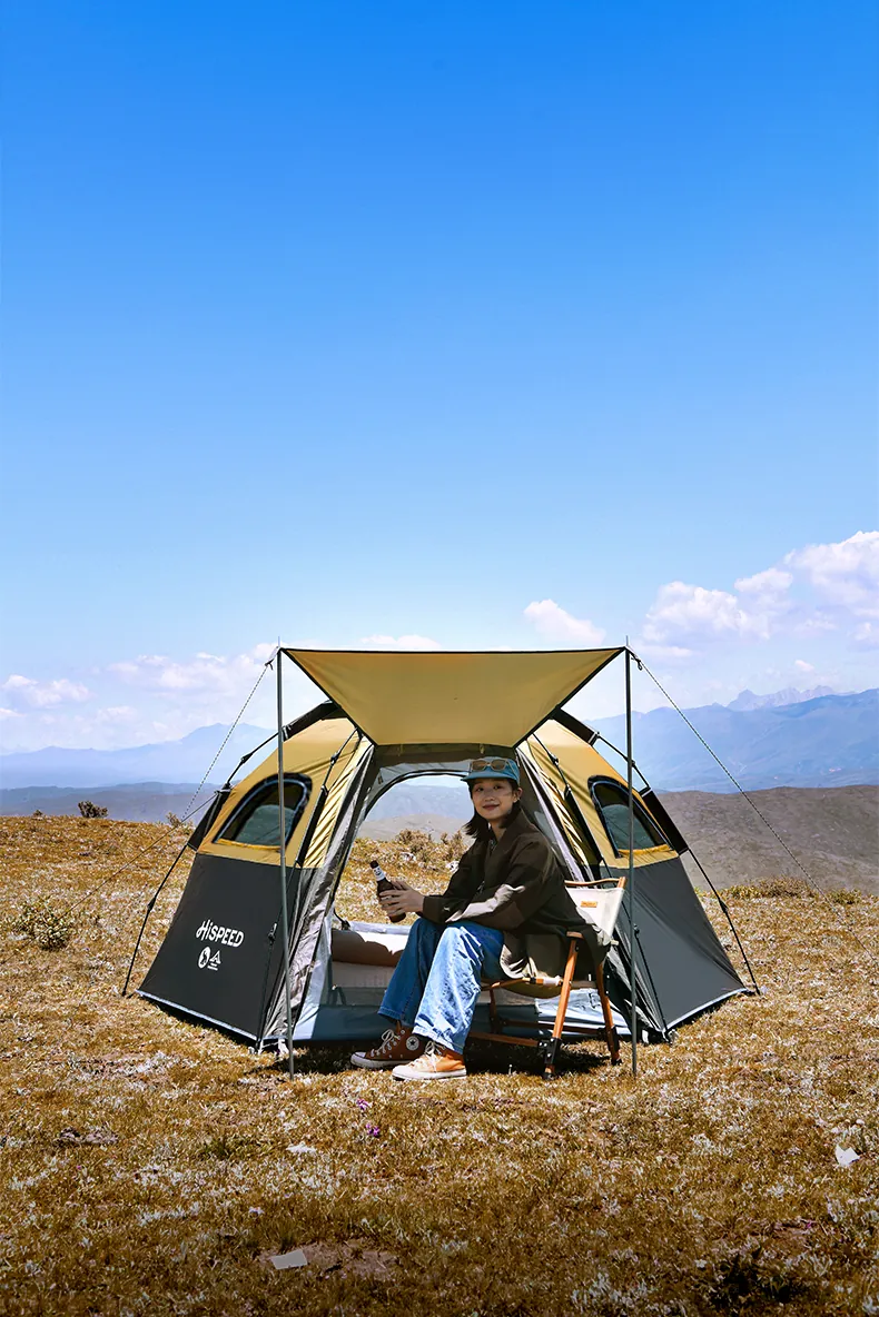 4-6 Person Heavy-Duty Hexagon Tent, camping gallery photo