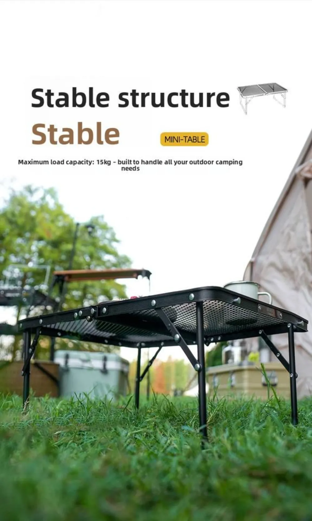 Ultralight Aluminium Folding Camp Table for sale in New Zealand at MC Bear