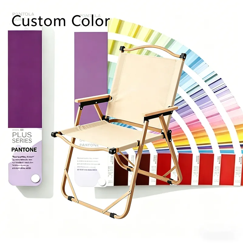 Wood-Arm Folding Camp Chair for sale in New Zealand at MC Bear